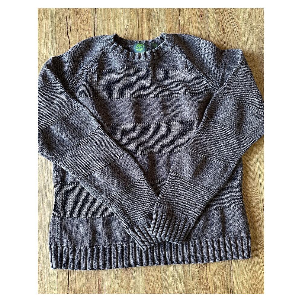 Timberland Vtg Men's Brown Chunky Knit Sweater Size Medium